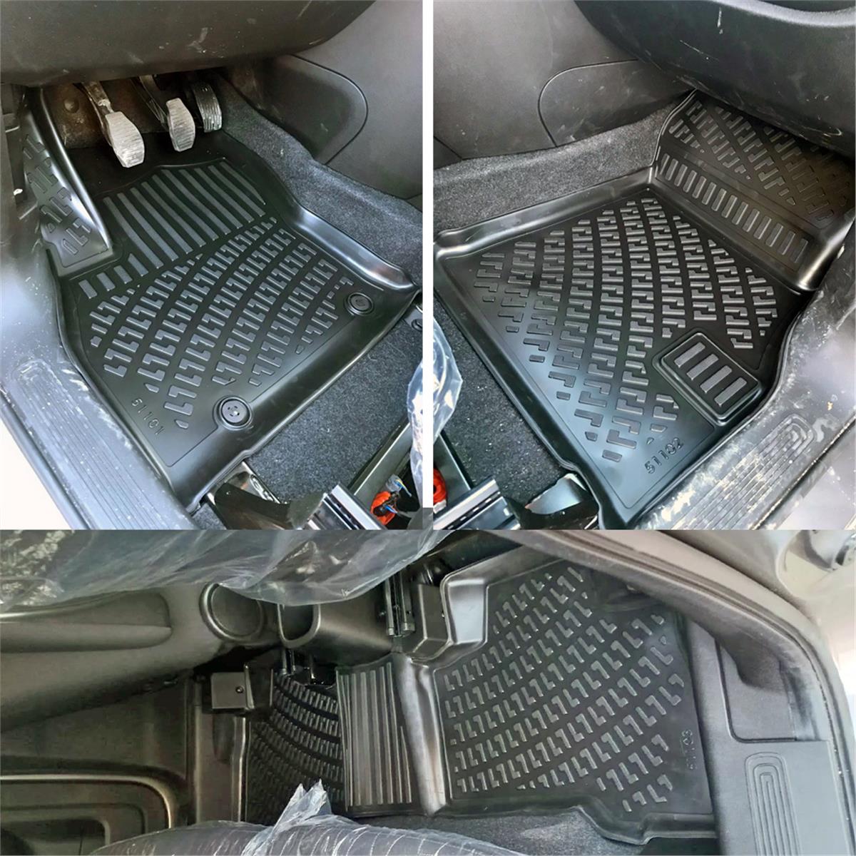 Rizline Fiat Panda 2003-2012 3D Havuzlu Paspas