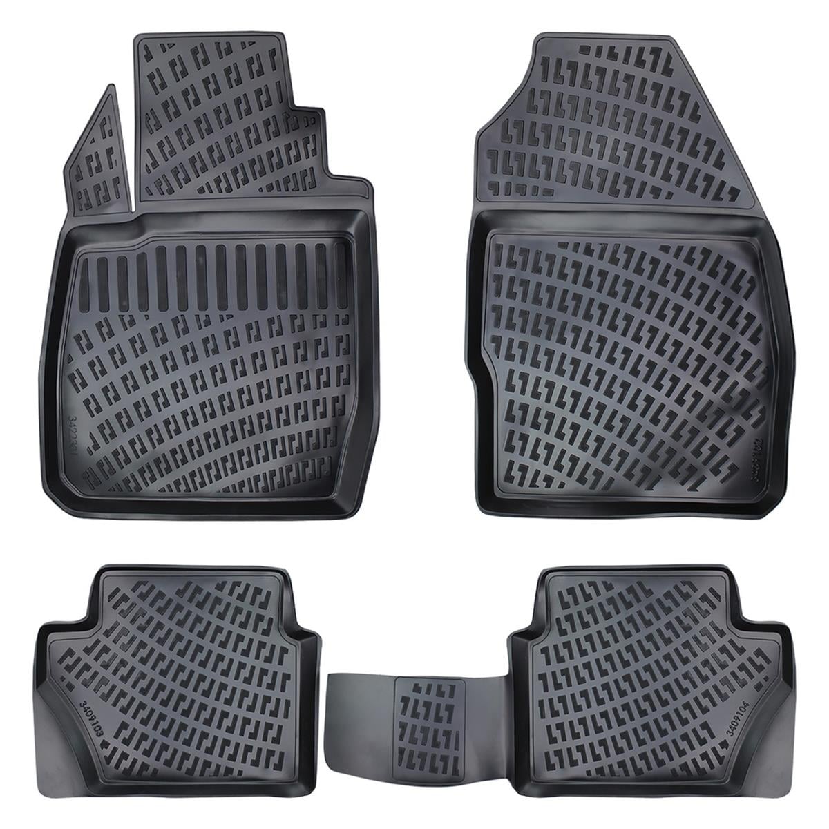 Rizline Ford Fiesta 2002-2008 3D Havuzlu Paspas