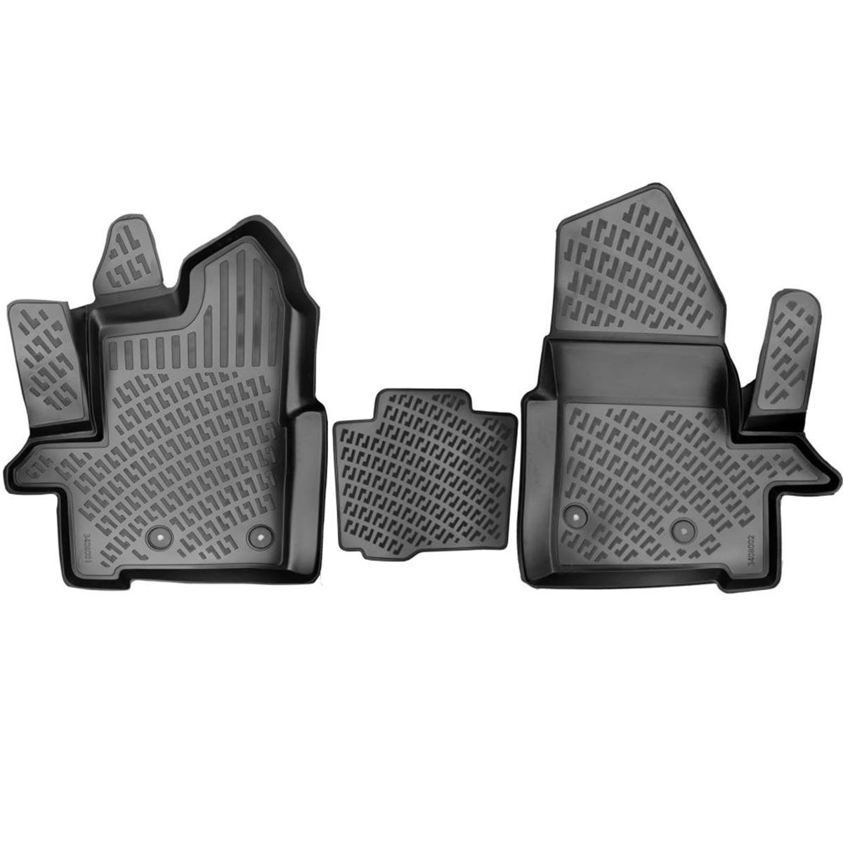 Rizline Ford Transit 2019+ (Kapalı Kasa) Ticari 3D Havuzlu Ön Paspas