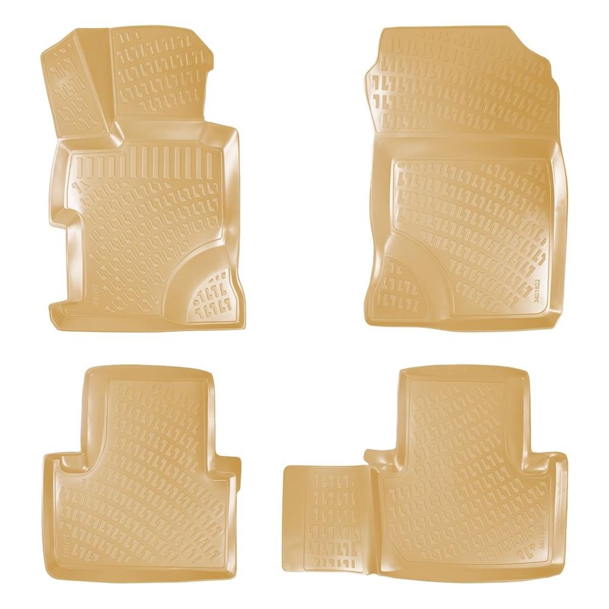 Rizline Honda Civic 2012-2016 3D Havuzlu Paspas - BEJ