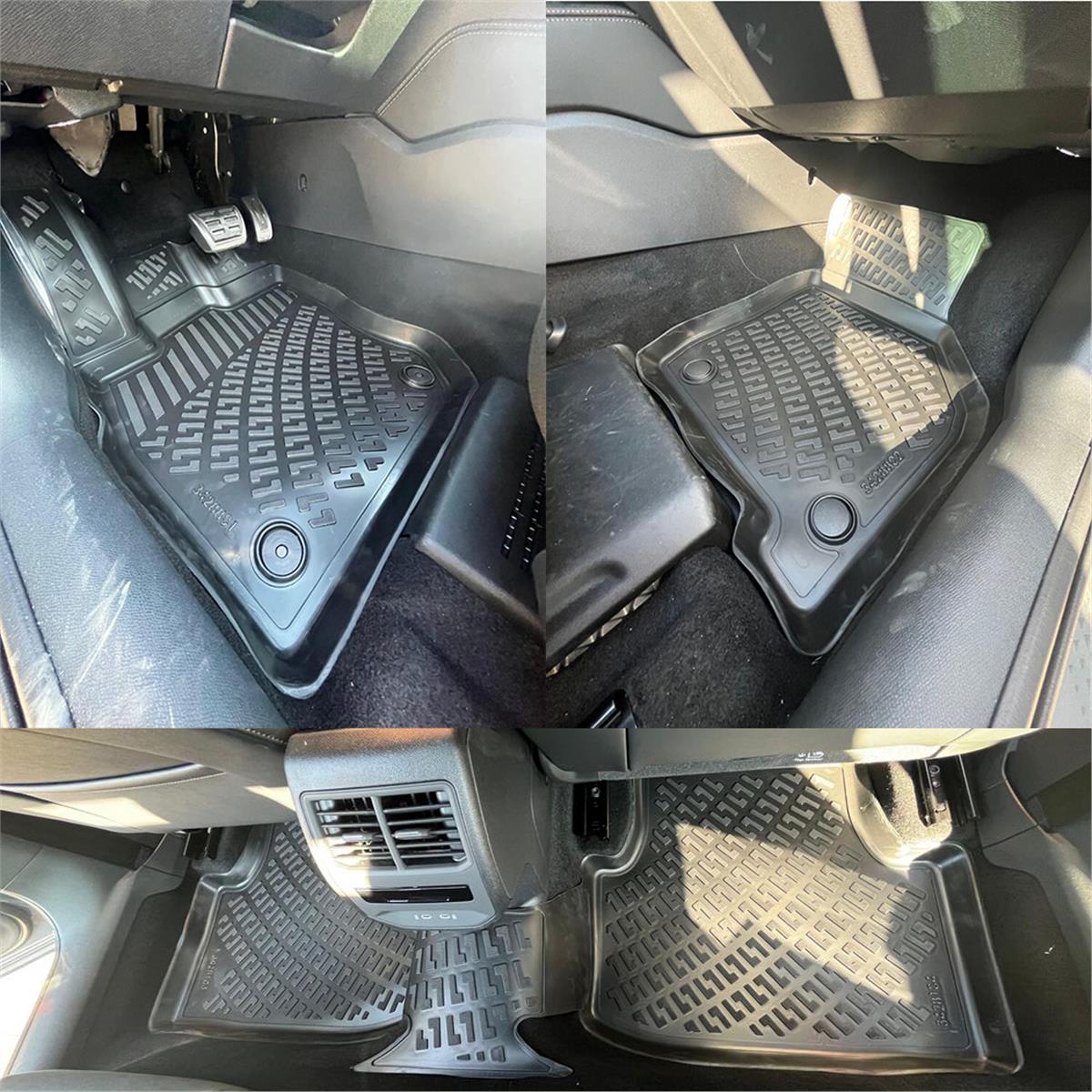 Rizline Hyundai İoniq 5 2021+ (Hareketli Orta Konsol Arka Tarafta) 3D Havuzlu Paspas