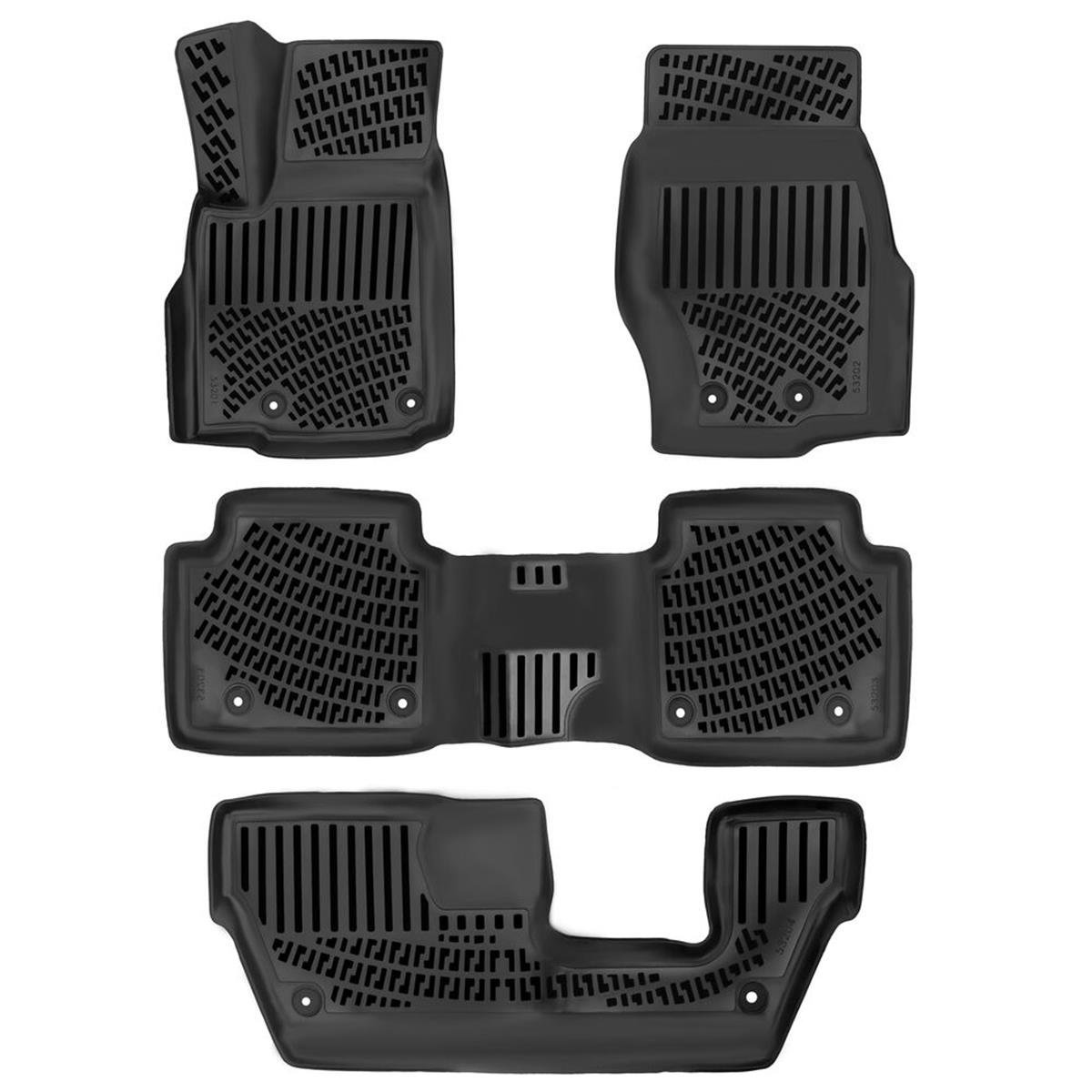 Rizline Jeep Grand Cherokee L (WL) 2021+ (7 Koltuk-3 Sıra) 3D Havuzlu Paspas