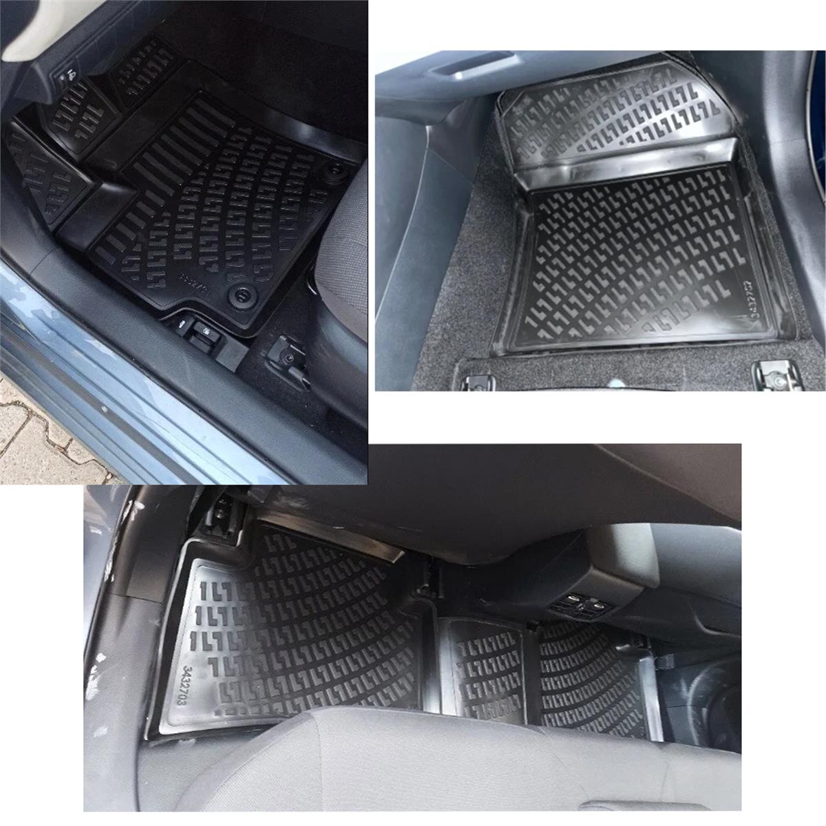 Rizline Mercedes X-Class 2017+ 3D Havuzlu Paspas