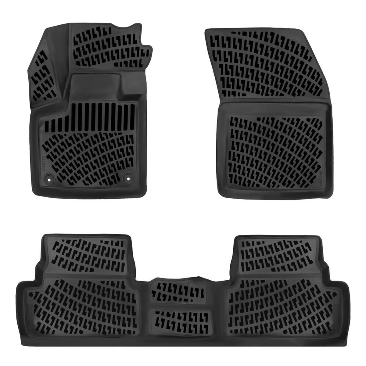 Rizline Peugeot 3008 2016-2024 (Access-Active-Allure) /Grandland 2014-2024 3D Havuzlu Paspas