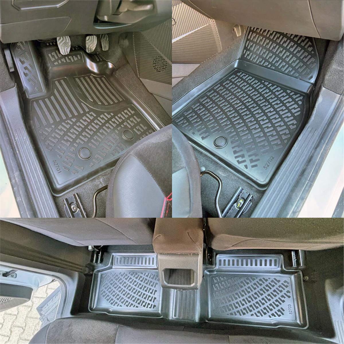 Rizline Renault Kangoo 2021+ 3D Havuzlu Paspas