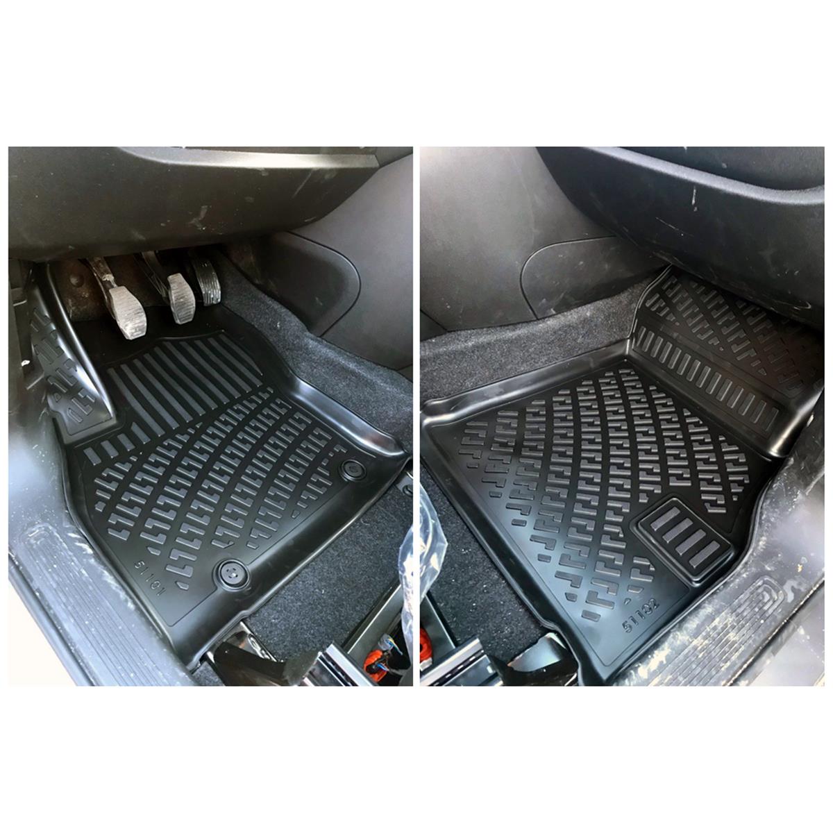 Rizline Renault Kangoo 2021+ (Panelvan) 3D Havuzlu Ön Paspas