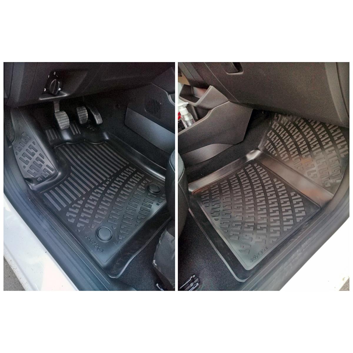 Rizline Volkswagen Caddy 2021+ /Ford Connect 2023+ (Panelvan) 3D Havuzlu Ön Paspas