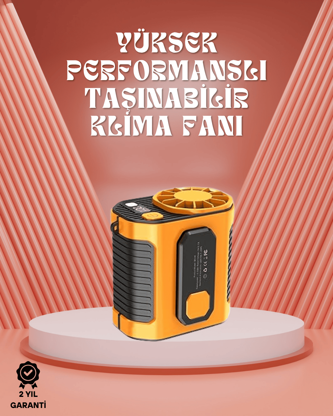  Sessiz Turbo Fan – Kamp, Spor, Ofis İçin Taşınabilir Mini Soğutucu