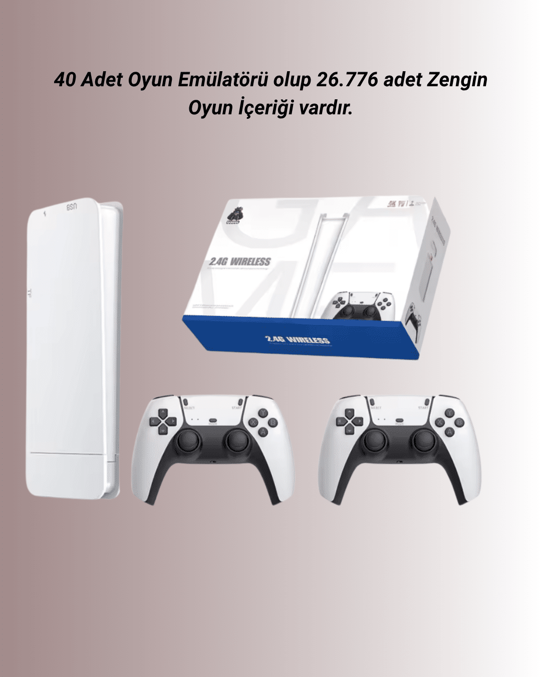 4K Destekli Bluetooth Retro Oyun Konsolu – M15 Modeli