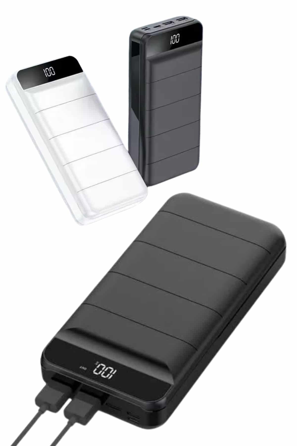 50.000 Mah Powerbank Turbo Hızlı Led Göstergeli Android İOS Uyumlu Taşınabilir Askılı