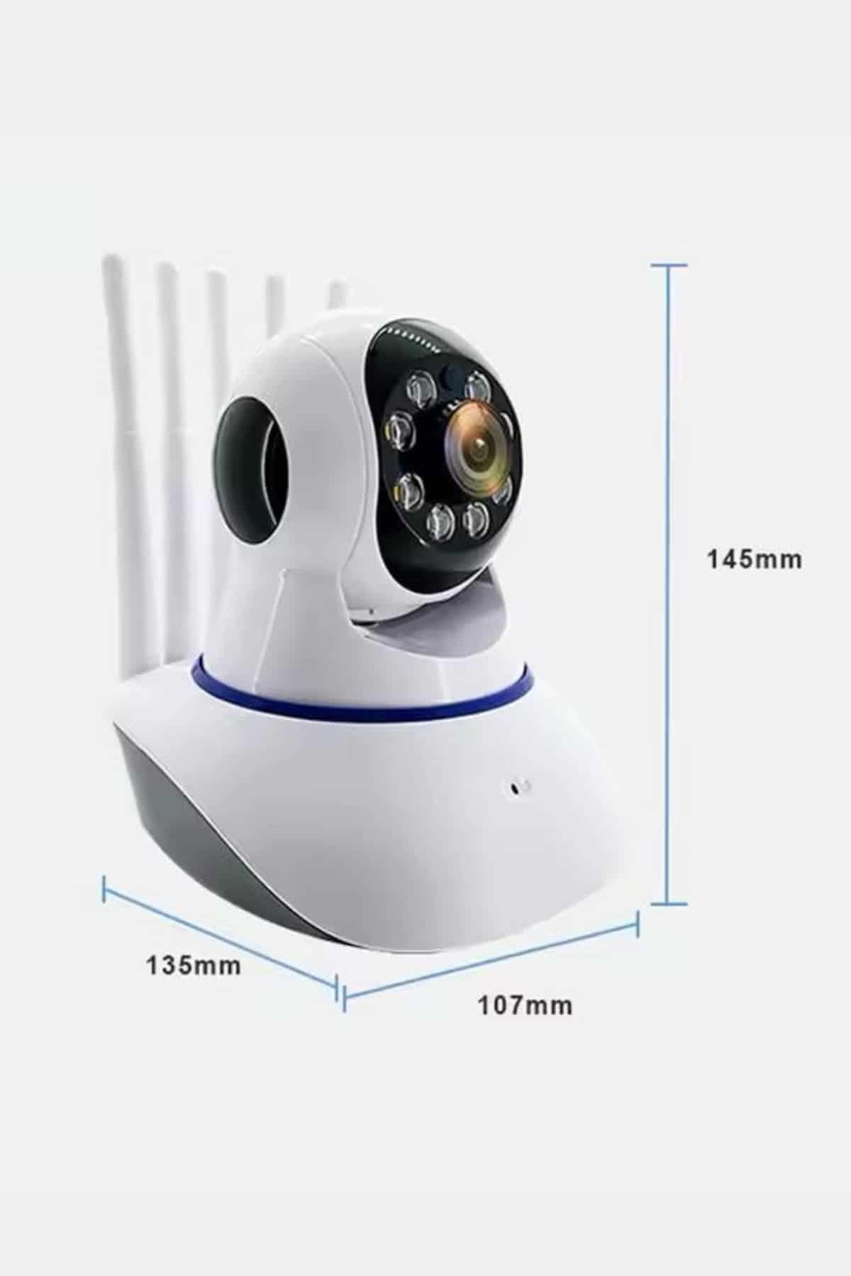 Akıllı Gece Görüşlü Sensörlü Wifi Kamera Telefondan Takip Edilebilir