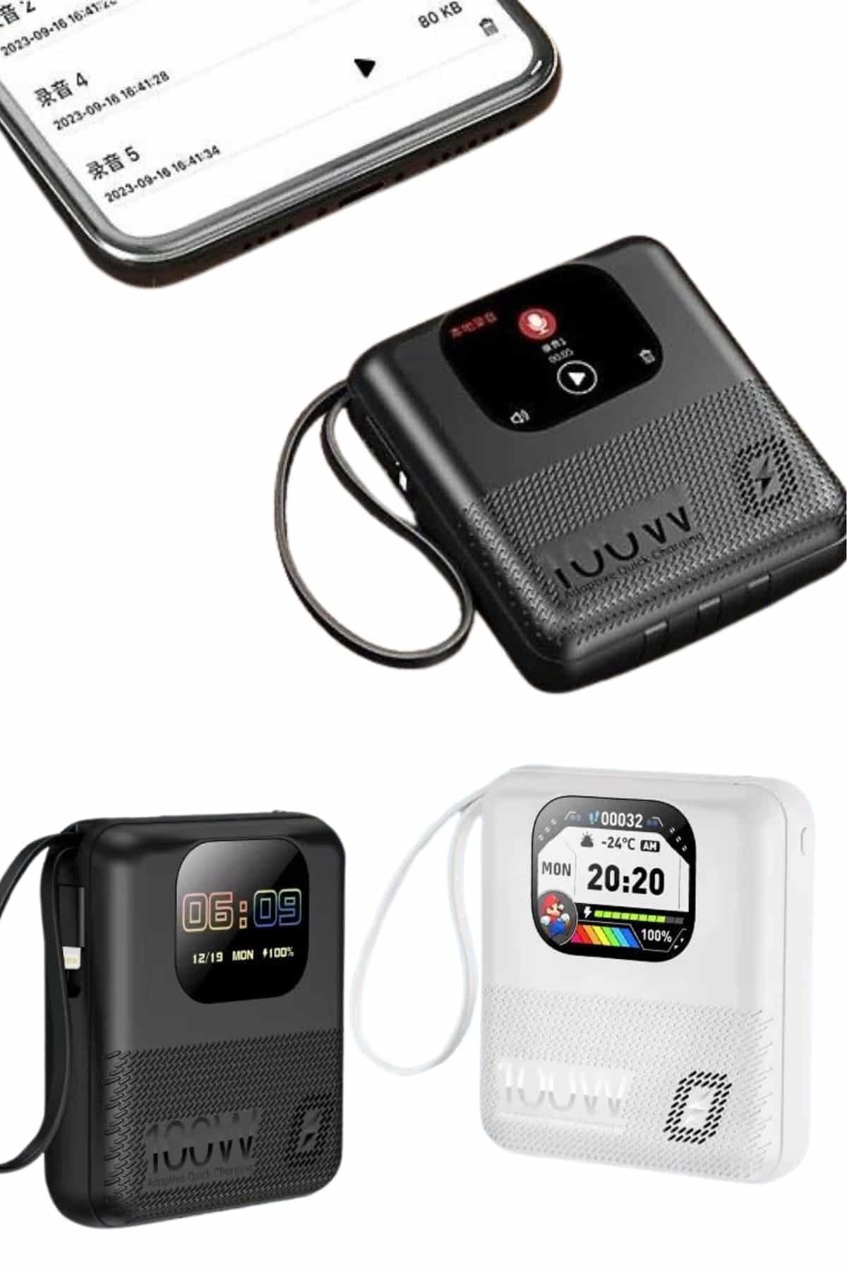 Akıllı Powerbank 10.000 MAH 4 Çıkışlı Taşınabilir Dijital Göstergeli
