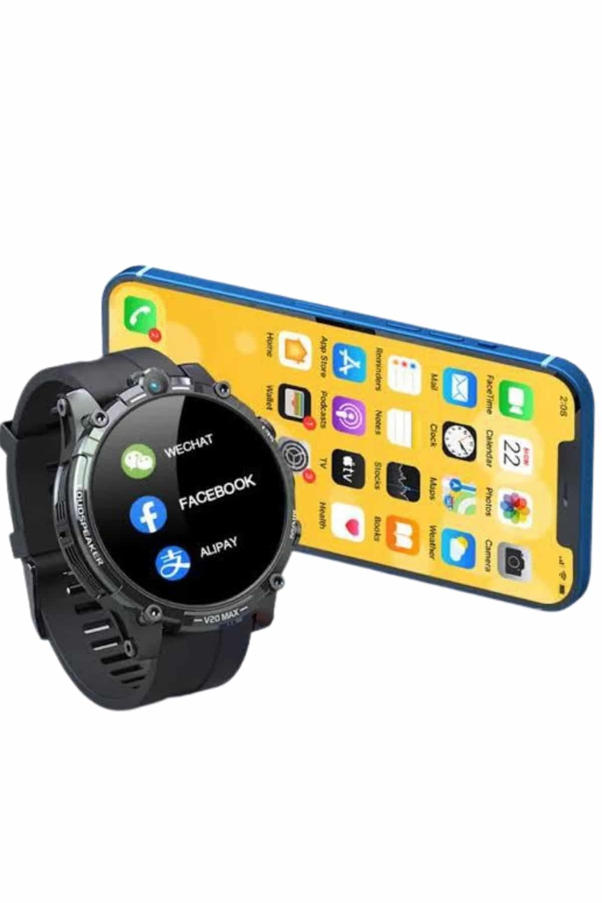 Akıllı Saat Amoled Ekran Metal Ve Deri Kordonlu Uyku ve Sağlık Takibi Titreşimli