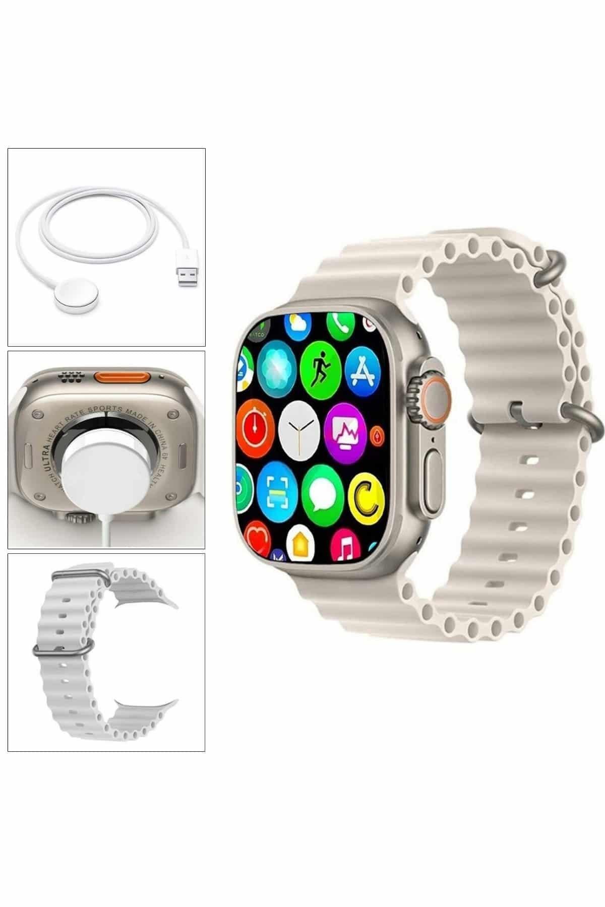 Akıllı Saat Bleutooth Bağlantılı Akıllı Saat Amoled Ekran 49 MM
