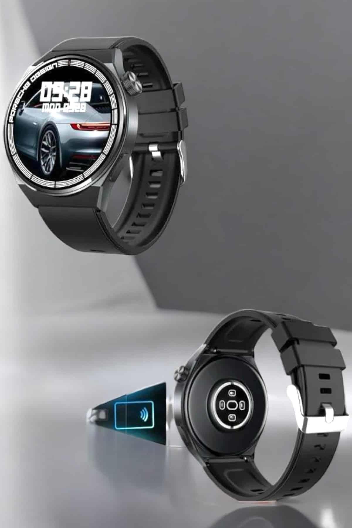 Akıllı Saat Nabız Sensörlü Bildirim Görebilen Spor Modları GPS Takibi