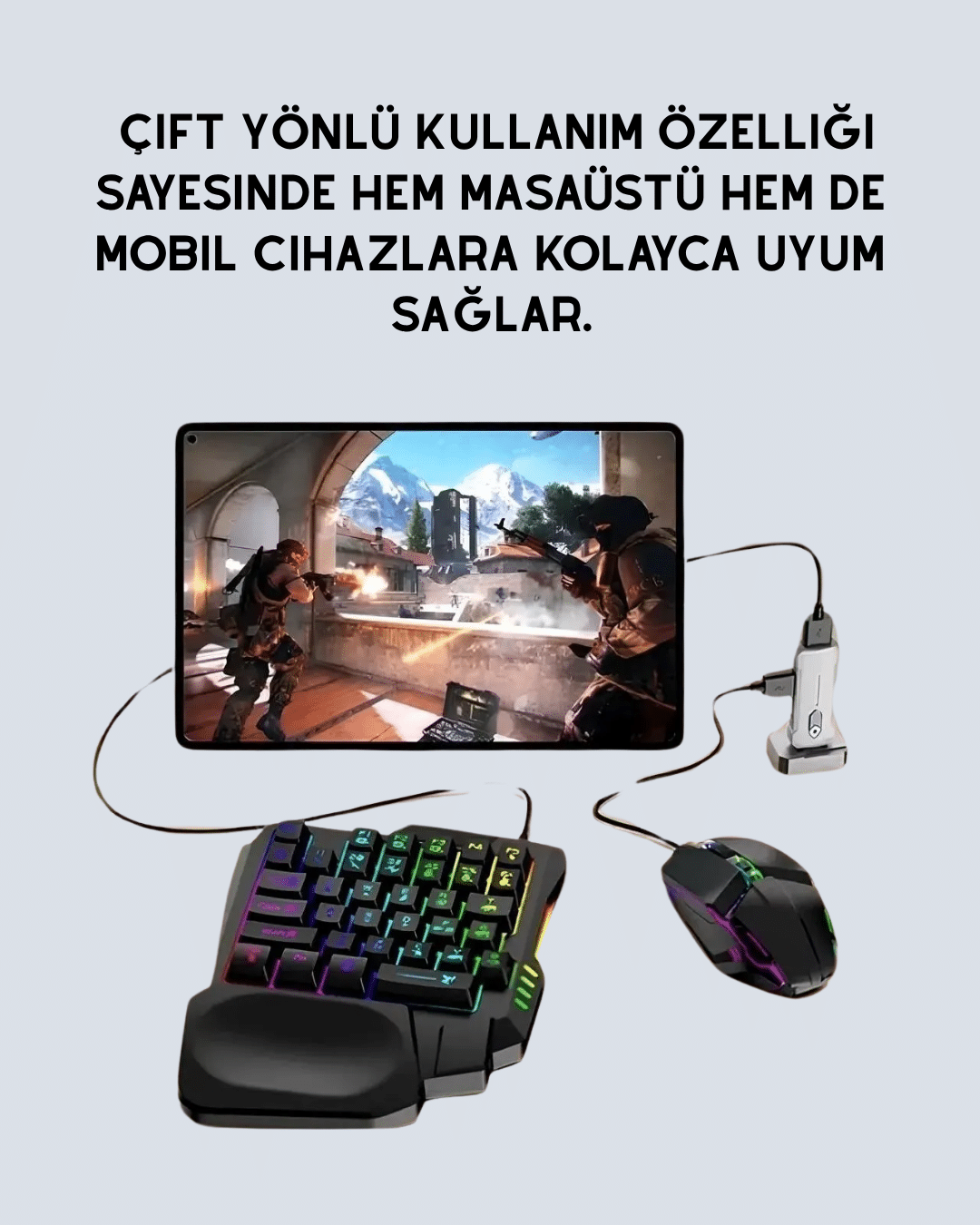 Bluetooth 5.3 Mobil Oyun Aksesuar Seti – PUBG Uyumlu