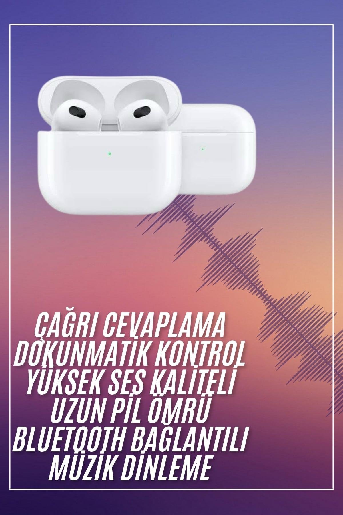 Bluetooth Kulaklık 3. Nesil Ios Android Uyumlu Yeni Nesil Wireless Charge
