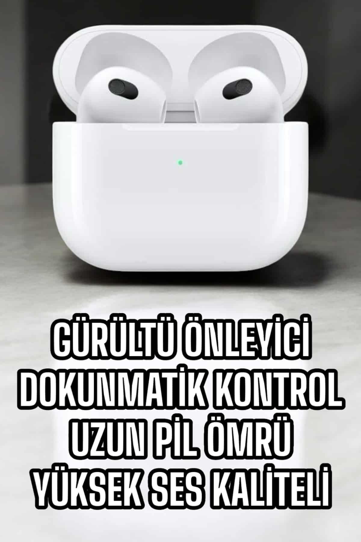 Bluetooth Kulaklık 3.Nesil Kablosuz Uzun Pil Ömrü Dokunmatik Kontrol