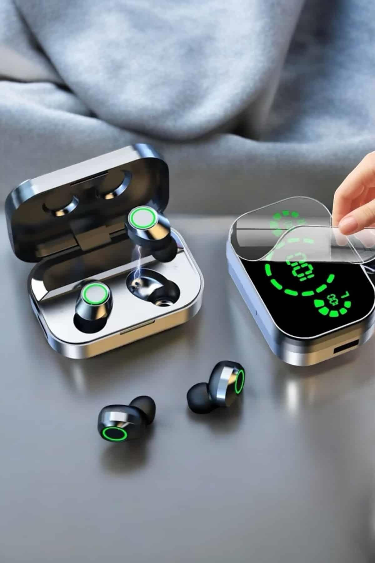 Bluetooth Kulaklık Çift Telefon Desteği ve Suya Dayanıklı Powerbankli