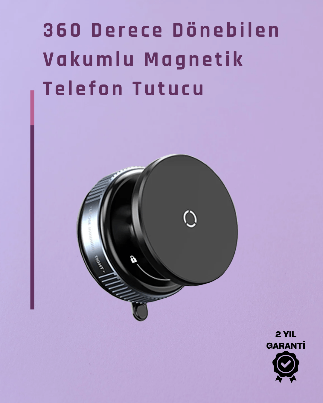 Çift Taraflı Vakum Emme Özellikli 4.7+ İnç Telefon Tutucu – Güvenli Sabitleme