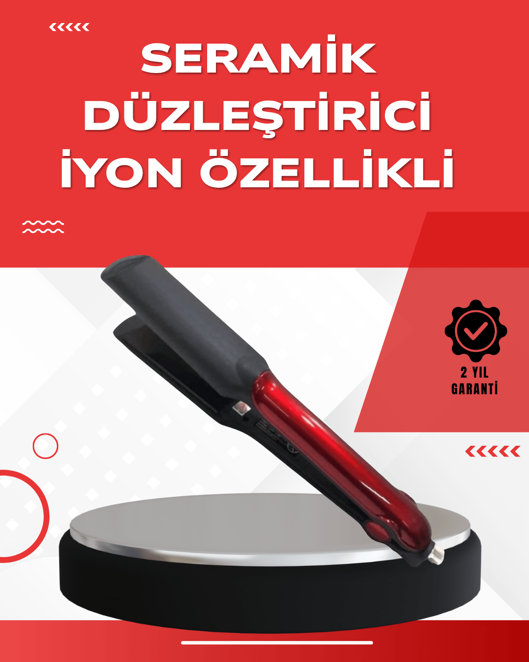 Çok Yönlü Kullanım Sunan Saç Düzleştirici – Düzleştirici ve Hacim Verici