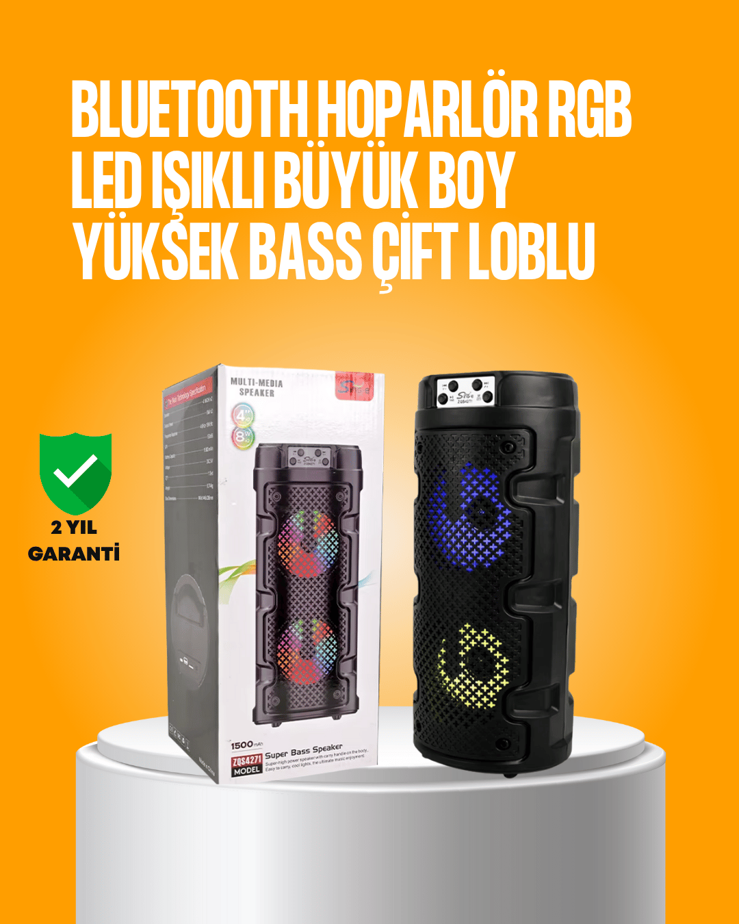 Derin Bass ve Net Tizlerle Üstün Müzik Deneyimi – Modern Kablosuz Bluetooth Hoparlör, Taşınabilir ve Şık