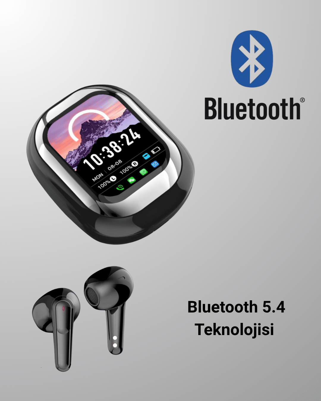 Dokunmatik Kontrollü Bluetooth Kulaklık – Pods Fine Uyumlu