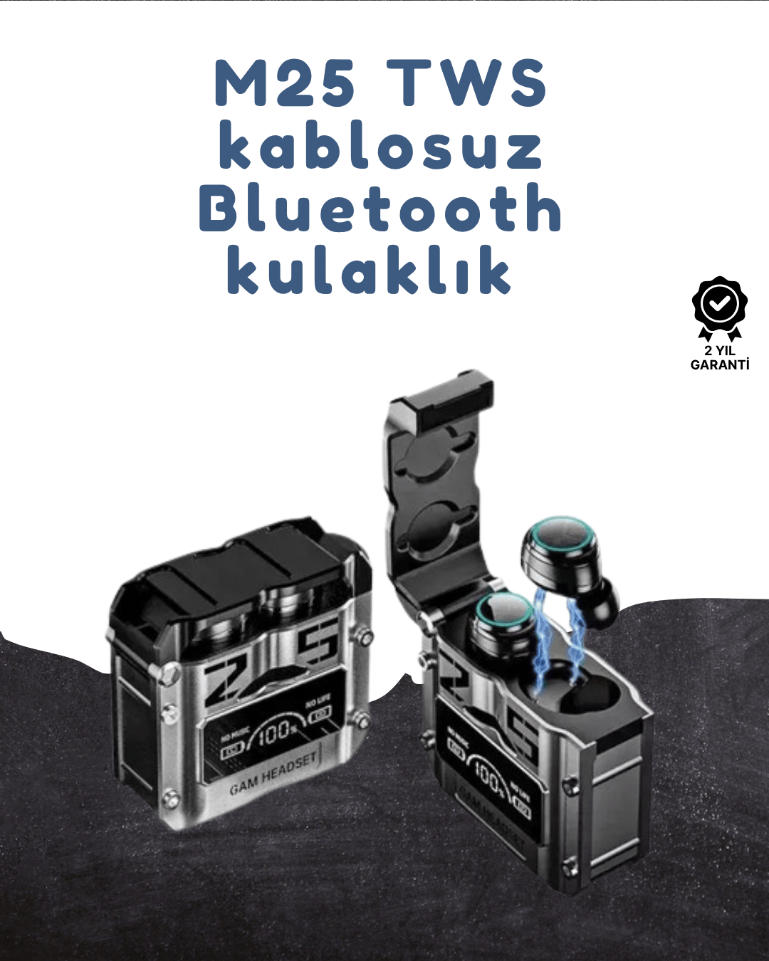 Ergonomik Tasarımlı Bluetooth Kulaklık | Suya Dayanıklı | Dokunmatik Kontrollü