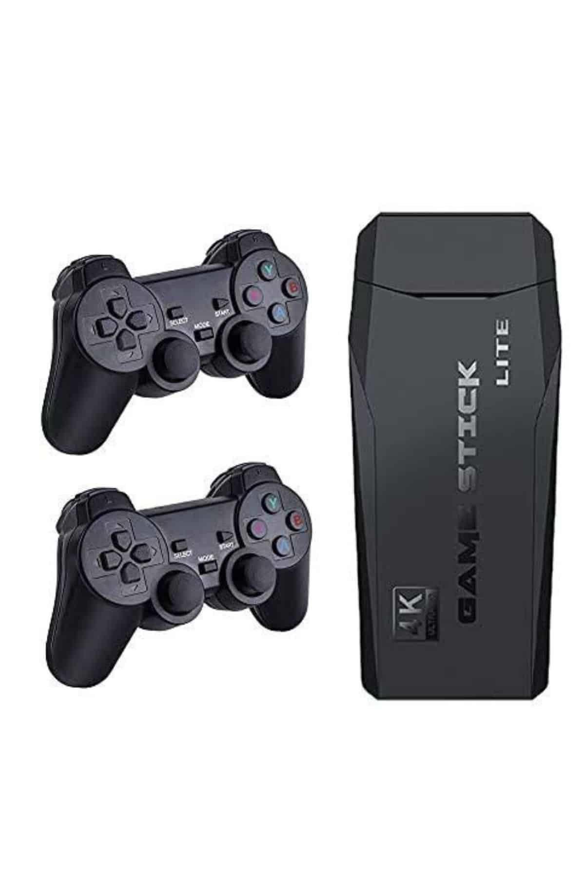 Game Stick El Atarisi 2.4g Kablosuz Çift Kol Oyunlar 4k Game Stick 3500 Oyunlu Atari Uyumlu