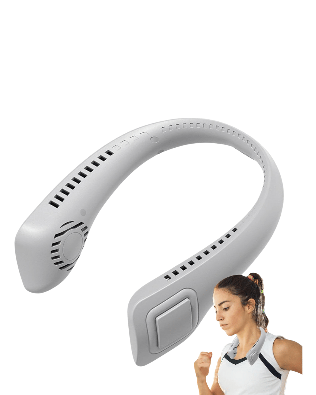 Giyilebilir Bladeless Boyun Fanı | 360° Serinlik, 5 Kademe Rüzgar, USB Şarjlı Sessiz Mini Klima