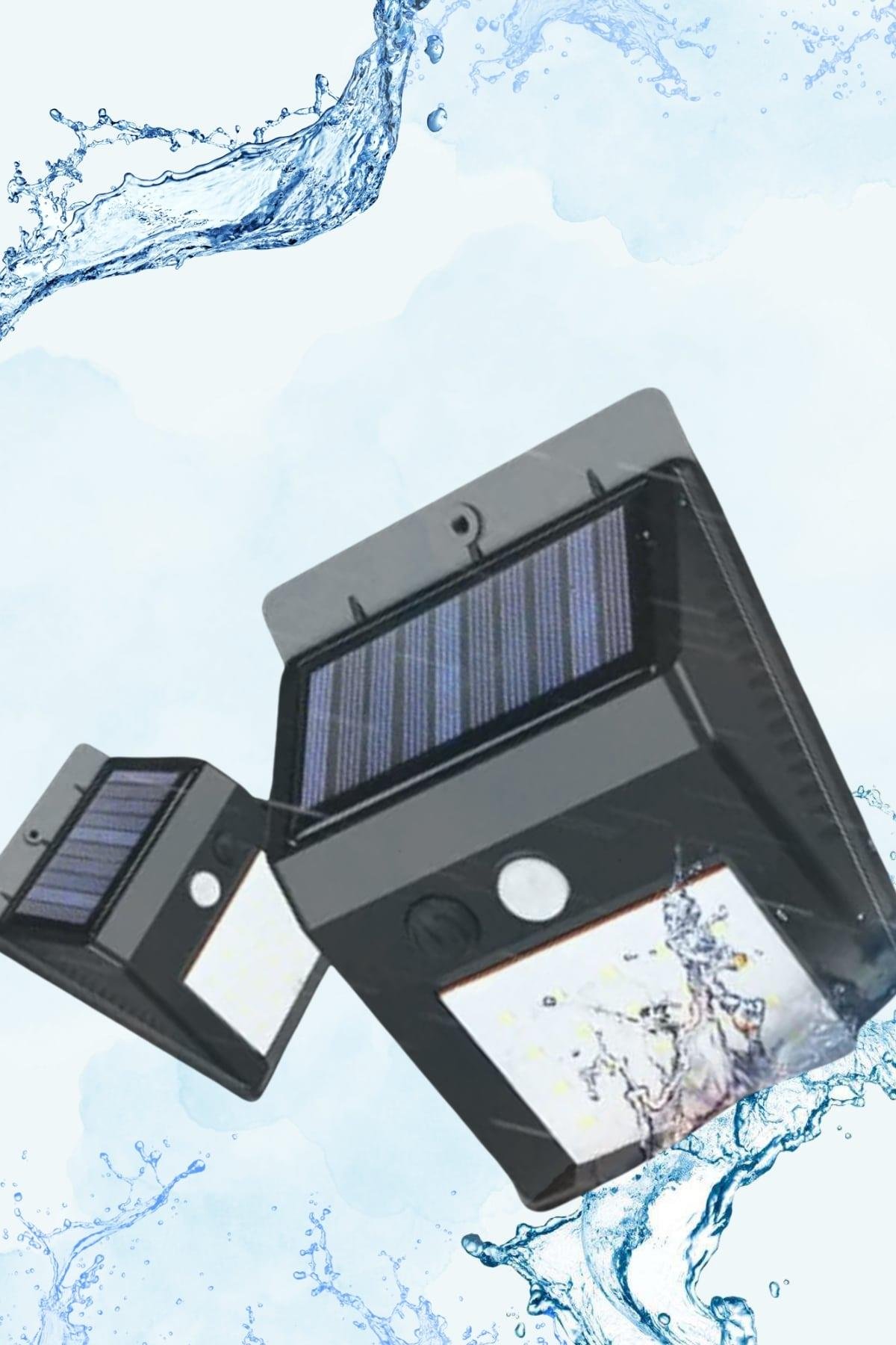 Güneş Enerjili Sensörlü Duvar Lambası Bahçe Lamba Suya Dayanıklı Bahçe Aydınlatma