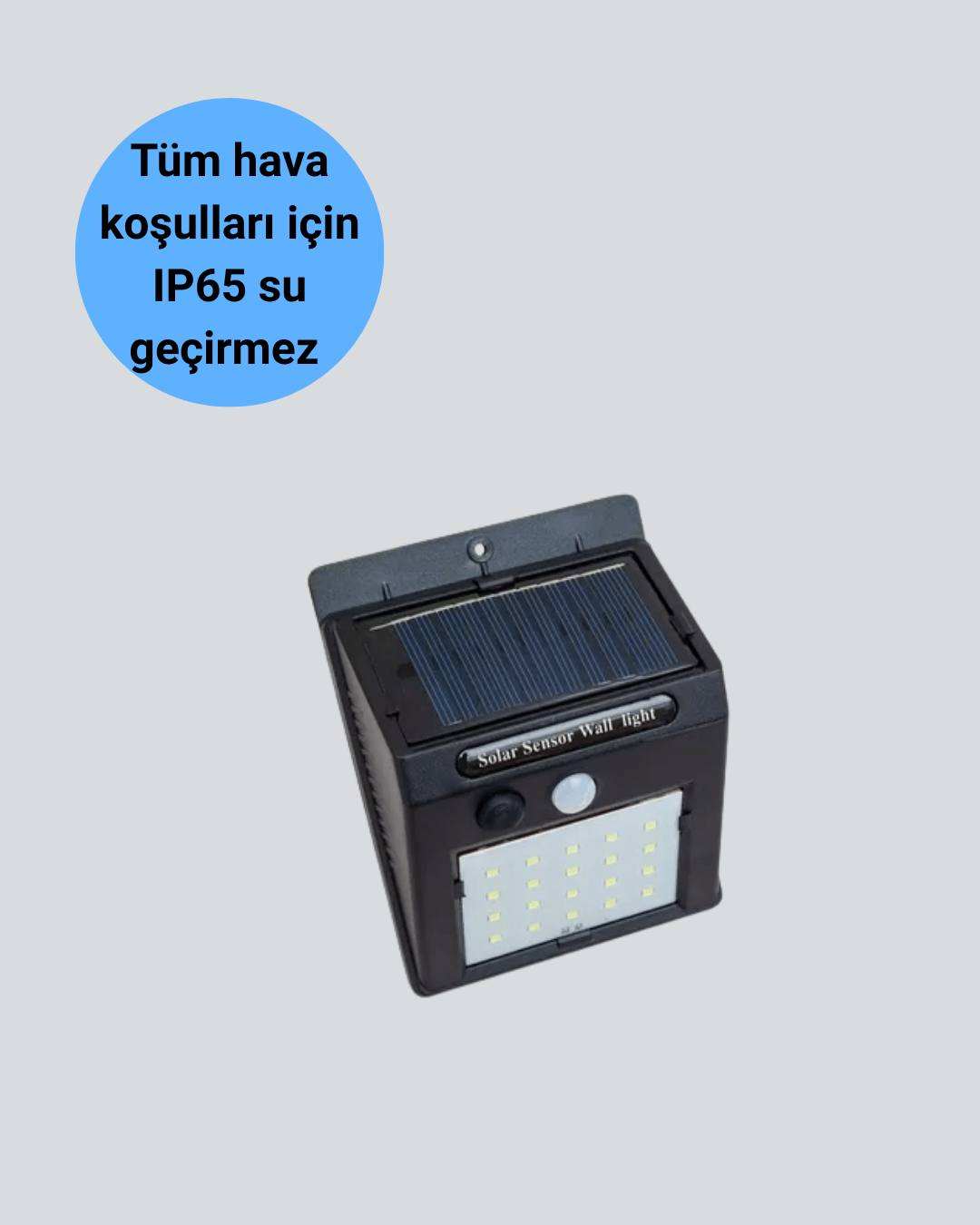 Hareket Sensörlü Güneş Enerjili Dış Mekan LED Lamba 100/144 LED 