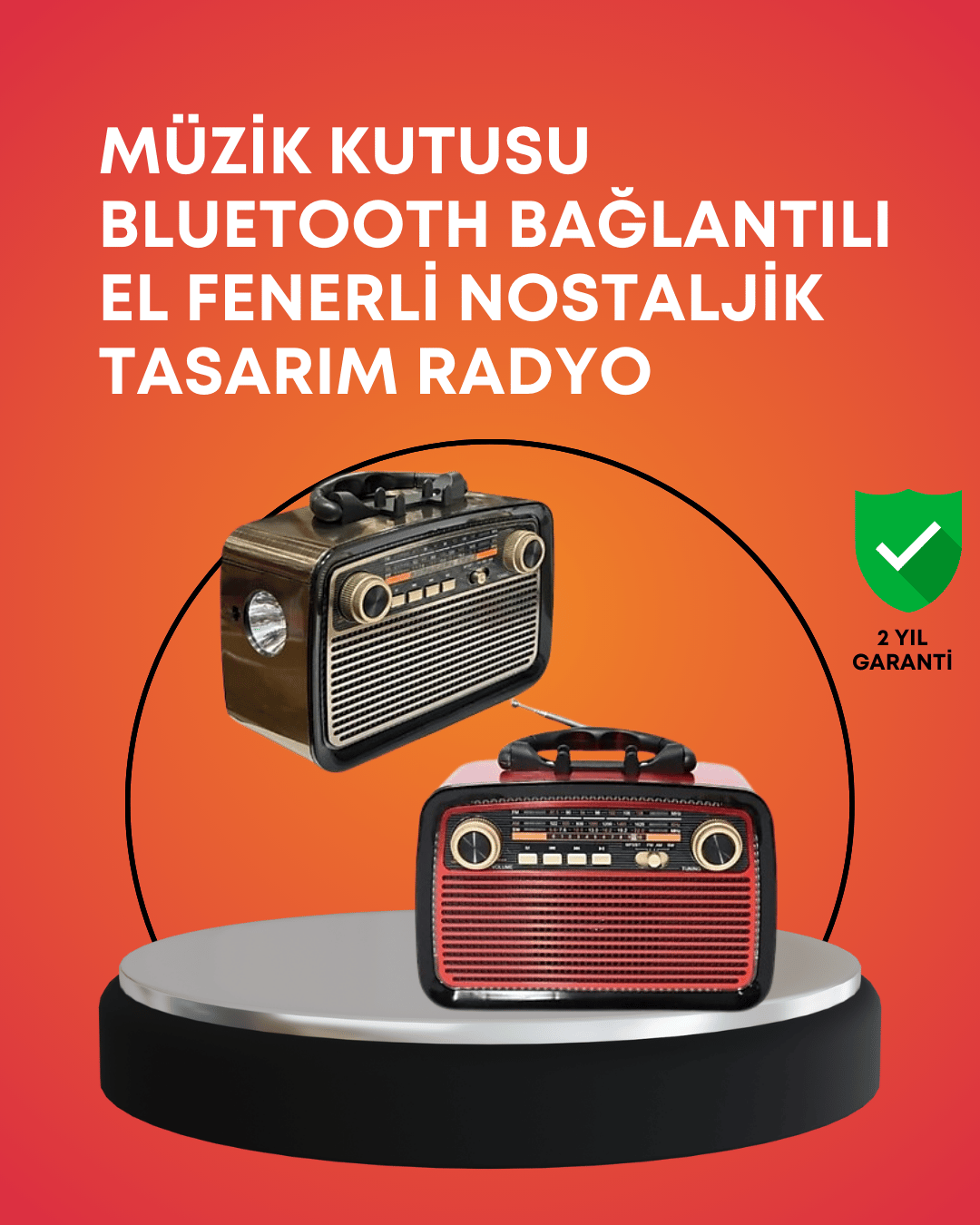 Kablosuz Bluetooth Hoparlör – Yüksek Ses Kalitesi, Uzun Pil Ömrü, FM ve AM Radyo Fonksiyonu