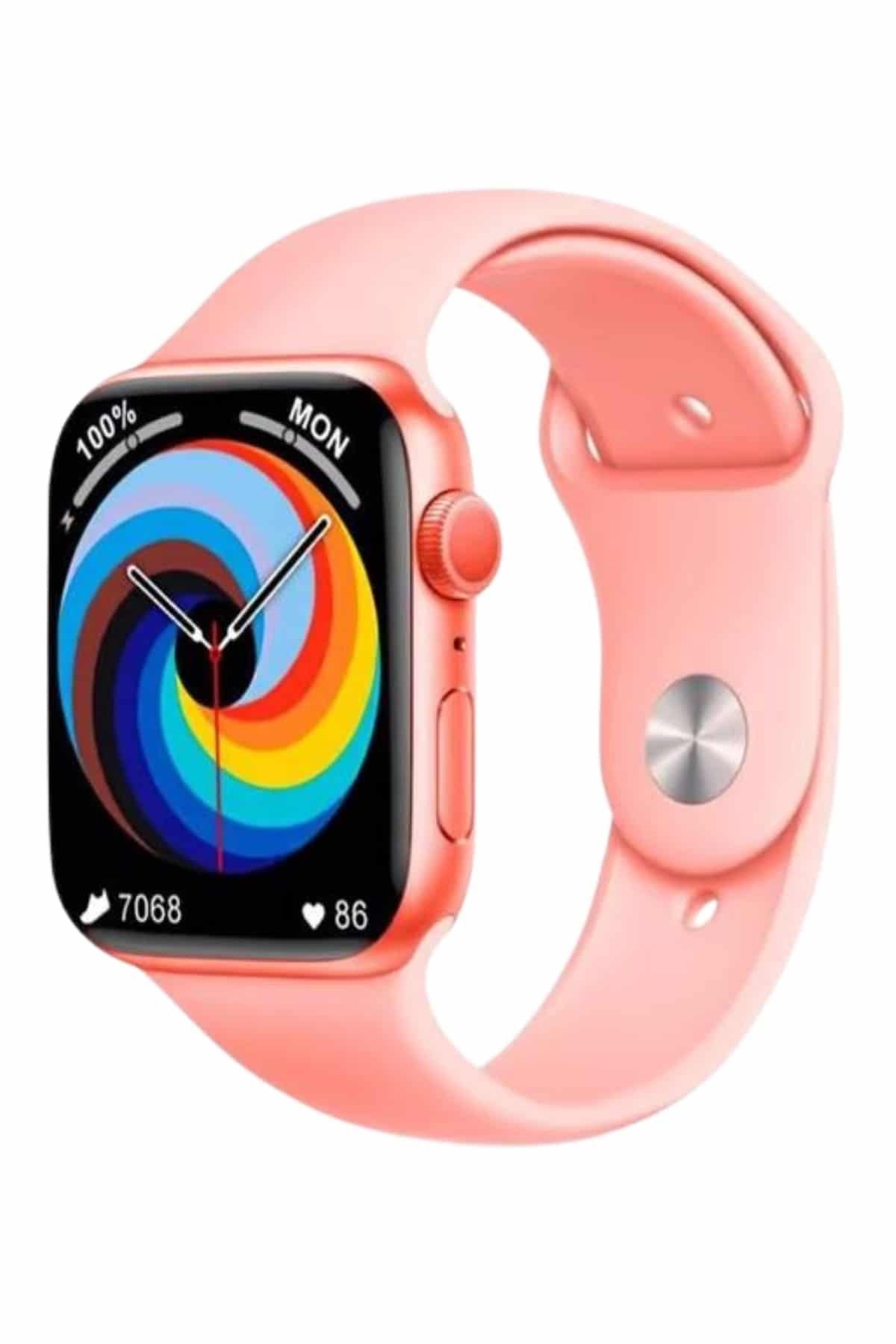 Kadınlara Özel Yeni Nesil Pembe Amoled Ekran Ultra Akıllı Saat 49MM