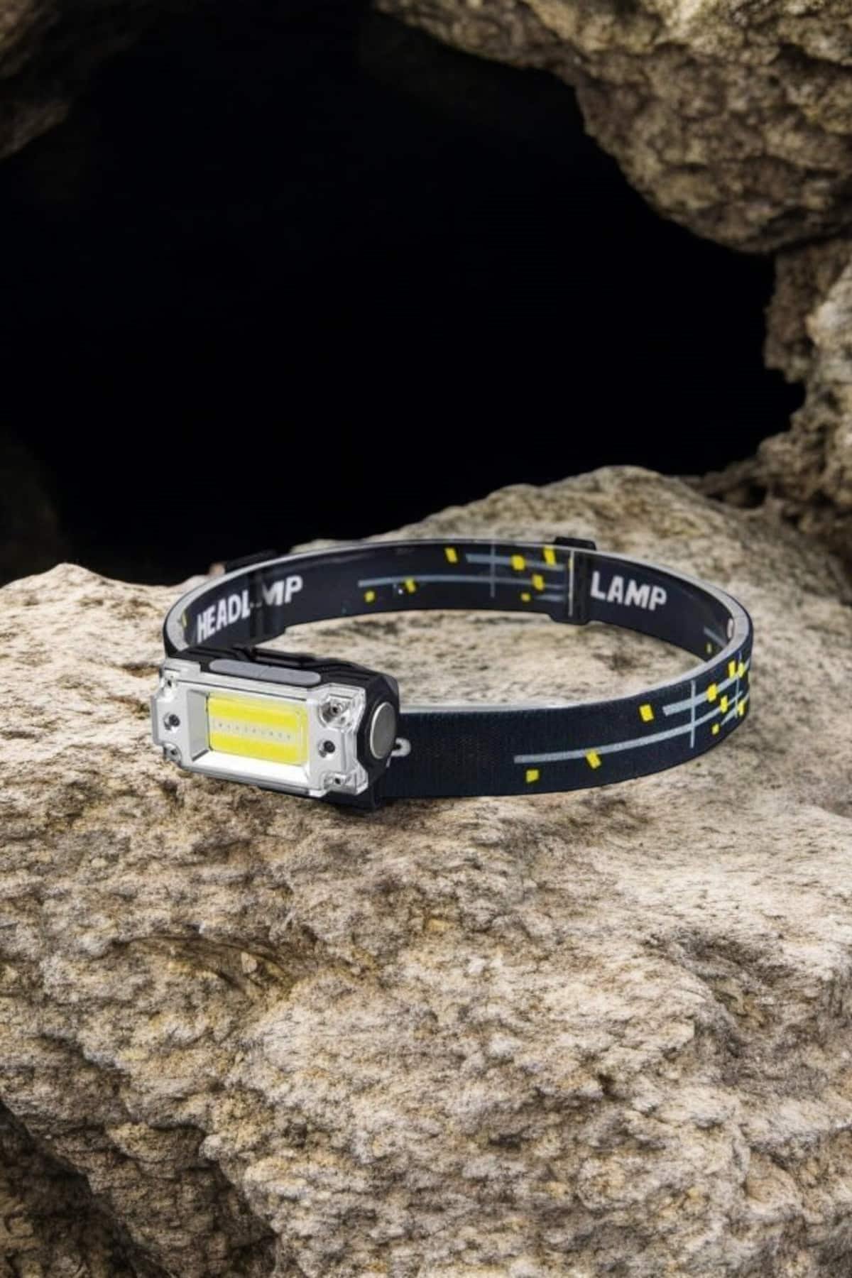 Kafa Lambası El Fenerli Kamp Lambası USB Şarjlı Esnek Lamba