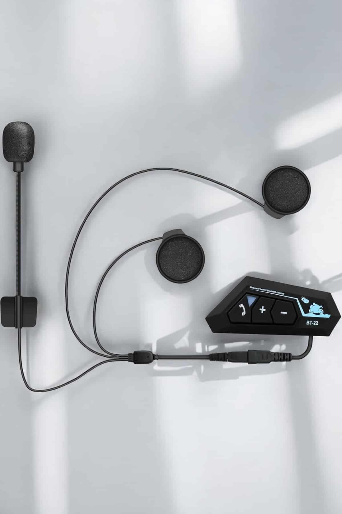 Kask Kulaklığı Motosiklet Intercom Interkom Dinleme Konuşma Özellikli Su Geçirmez