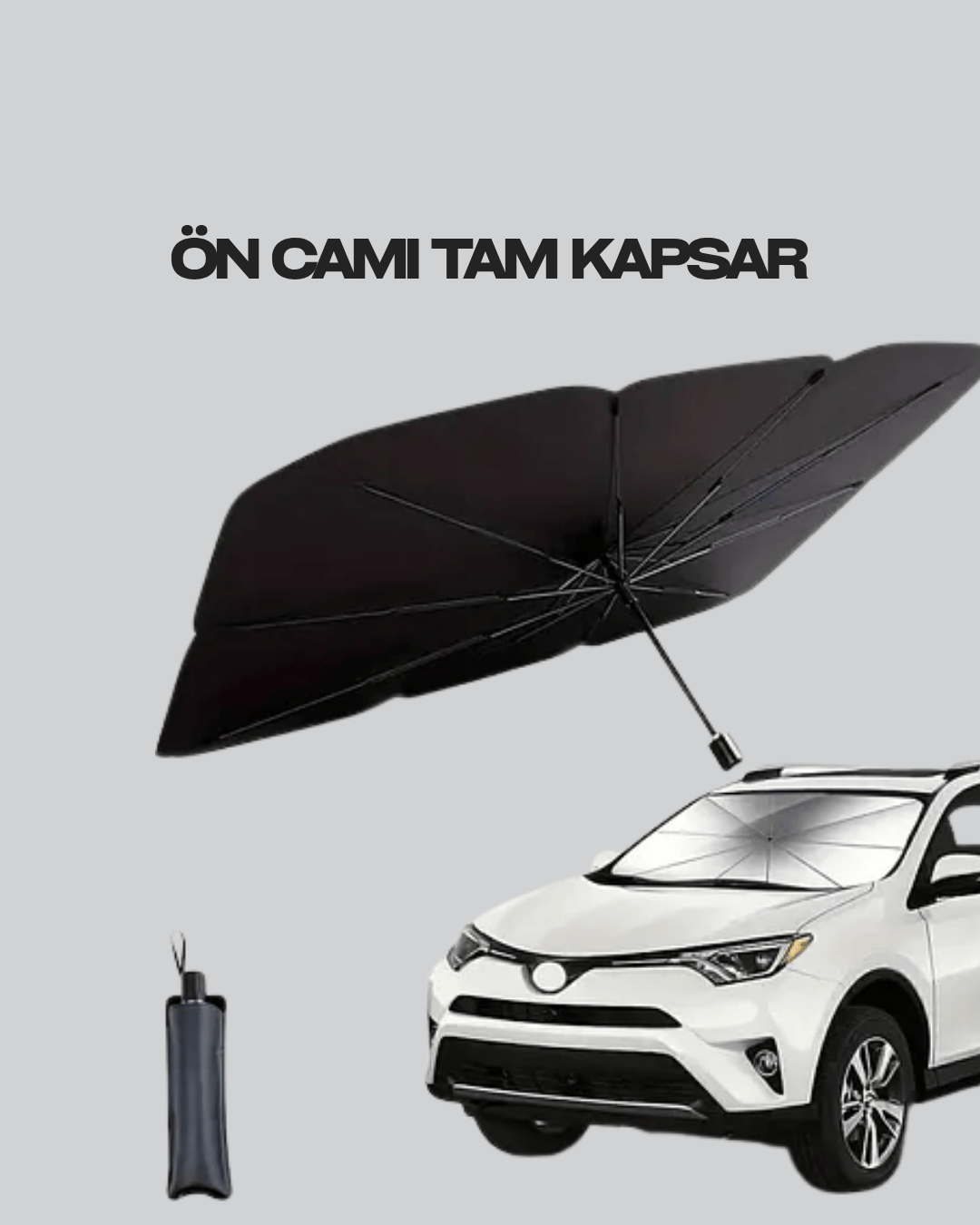 Katlanabilir Araba Güneşliği – UV ve Isı Koruması, Kolay Kurulum Gerektirmez
