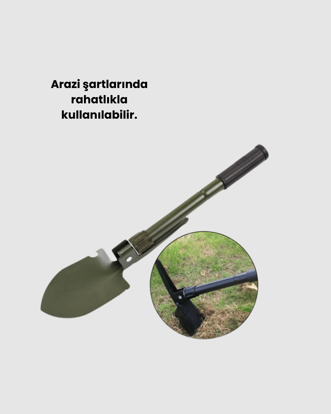 Katlanabilir Kazma ve Kürek Seti – Sağlam Alaşımlı Çelik Gövde