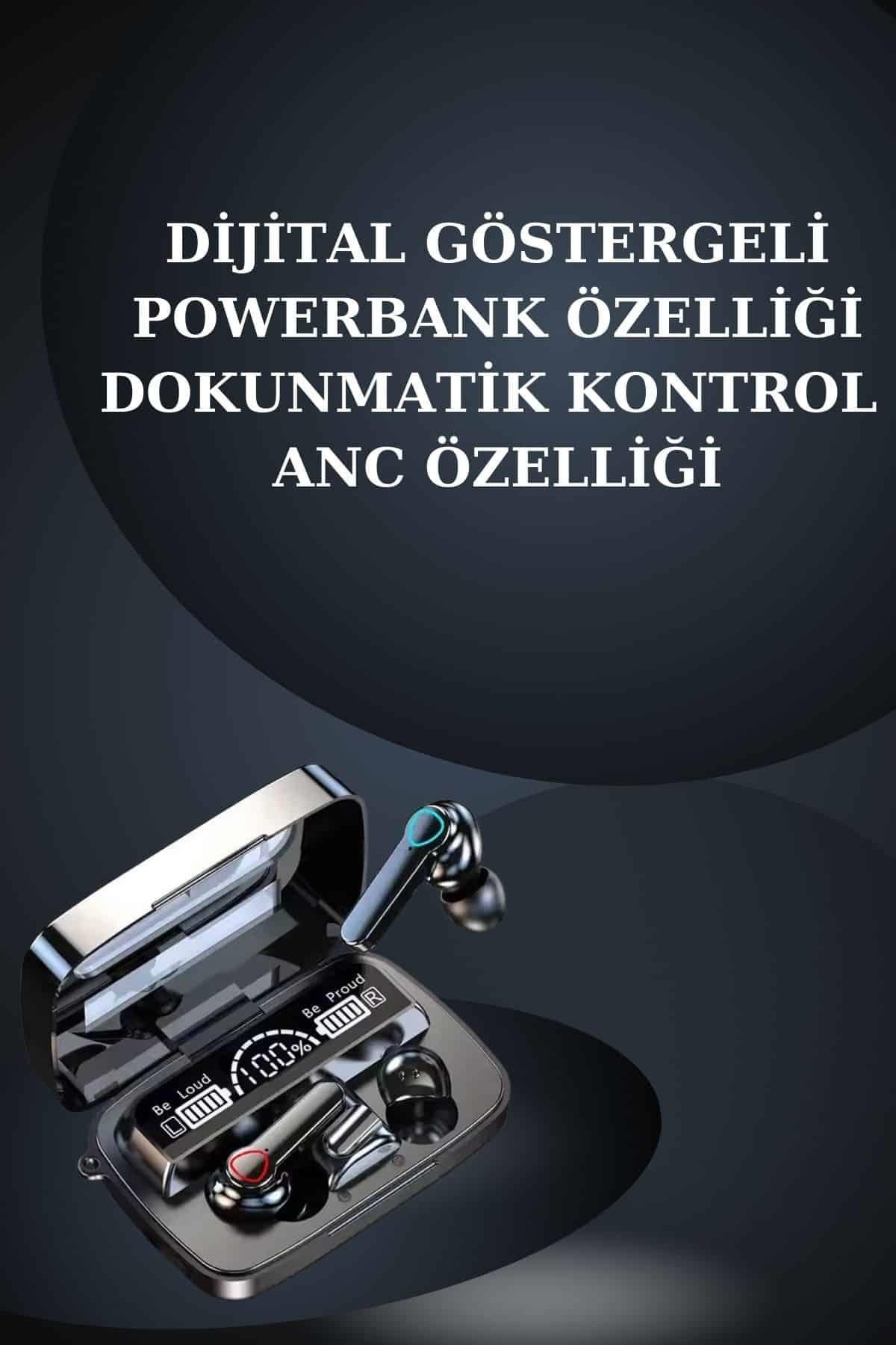 Kulak İçi Kablosuz Bluetooth Kulaklık ve NFC ve GPS Özellikli Akıllı Saat Alarm ve Titreşim