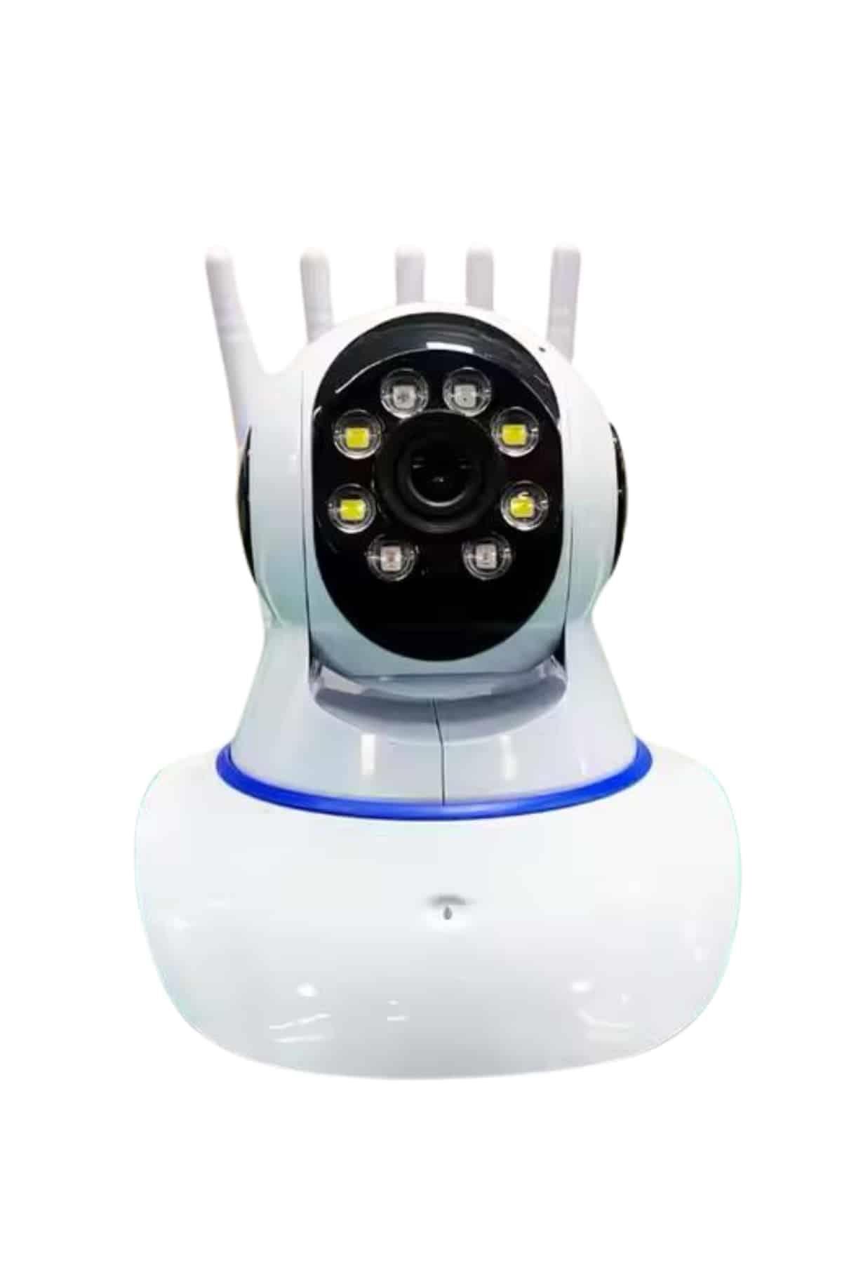 LED Aydınlatmalı 5 Antenli Motorlu 1080P Wifi Kamera Sensörlü