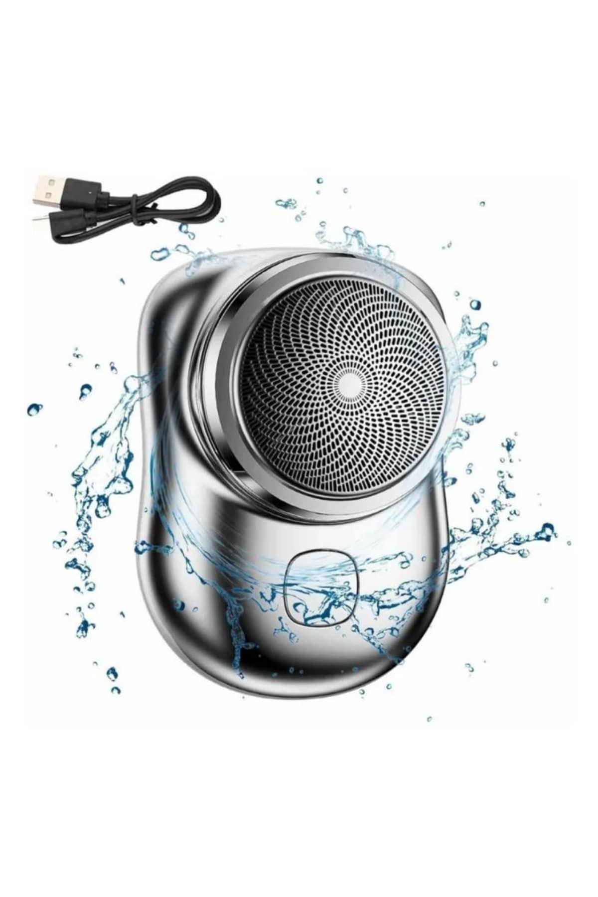 Mini Sıfır Sakal Yanak Tıraş Makinesi USB Şarjlı Sıfır Sakal Taşınabilir Korumalı