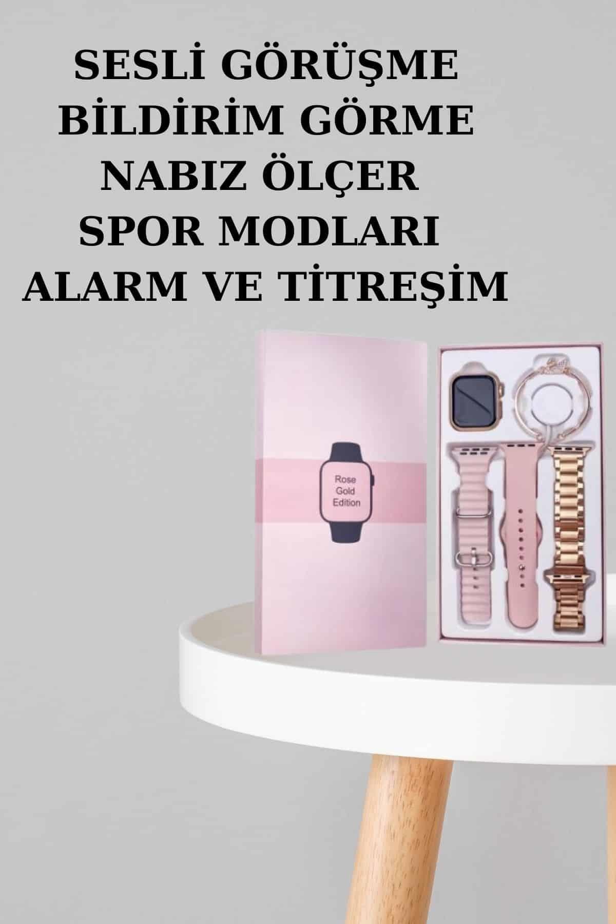 Oyuncu Kulaklığı Gamer ANC Özellikli ve Kadınlara Özel Akıllı Saat Sesli Görüşme Bildirim Görme