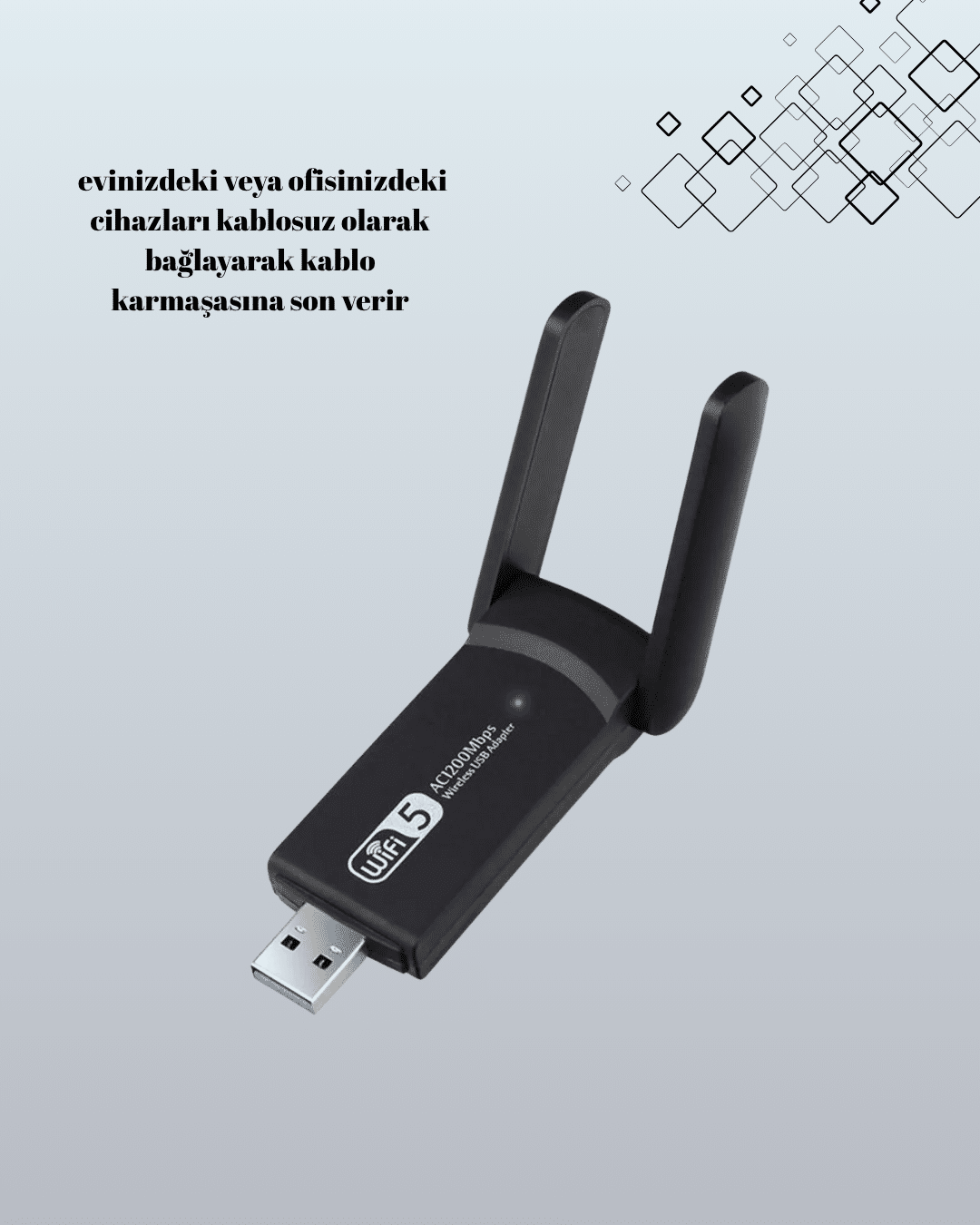 Realtek Chipsetli 5G Destekli Yüksek Hızlı Ağ Adaptörü