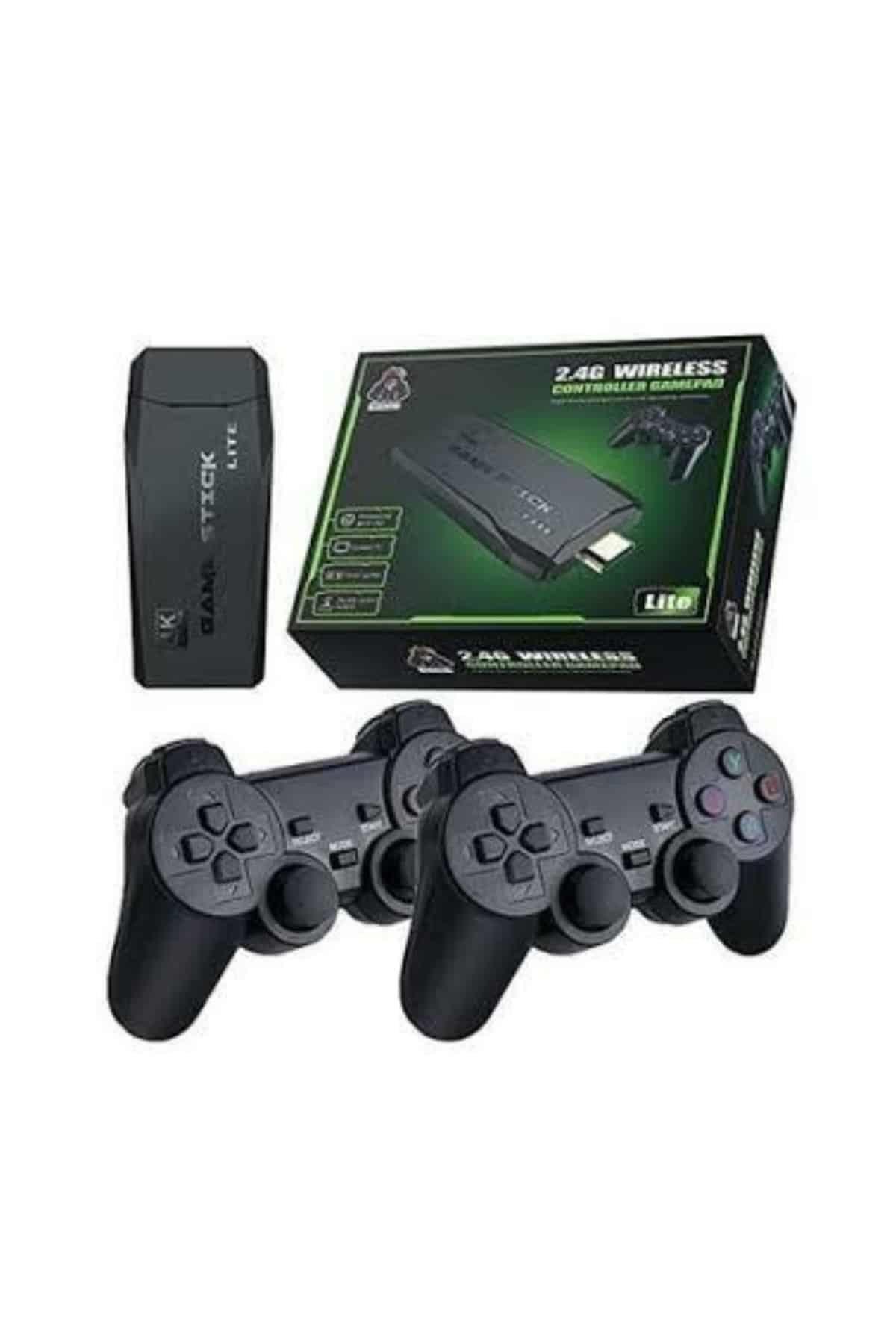 Retro Game Stick Çift Kol Kablosuz Atari Oyun Konsolu 2.4g Uyumlu