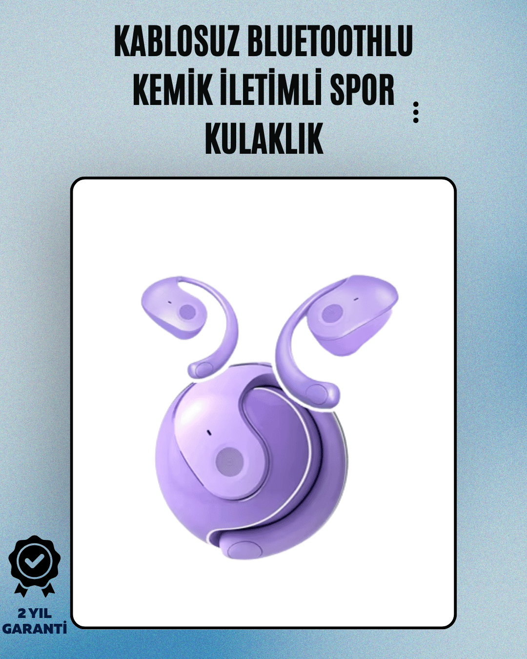 S05 Kablosuz Bluetooth 5.3 Kemik İletimli Spor Kulaklık – IPX4 Suya Dayanıklı, 6 Saat Pil Ömrü