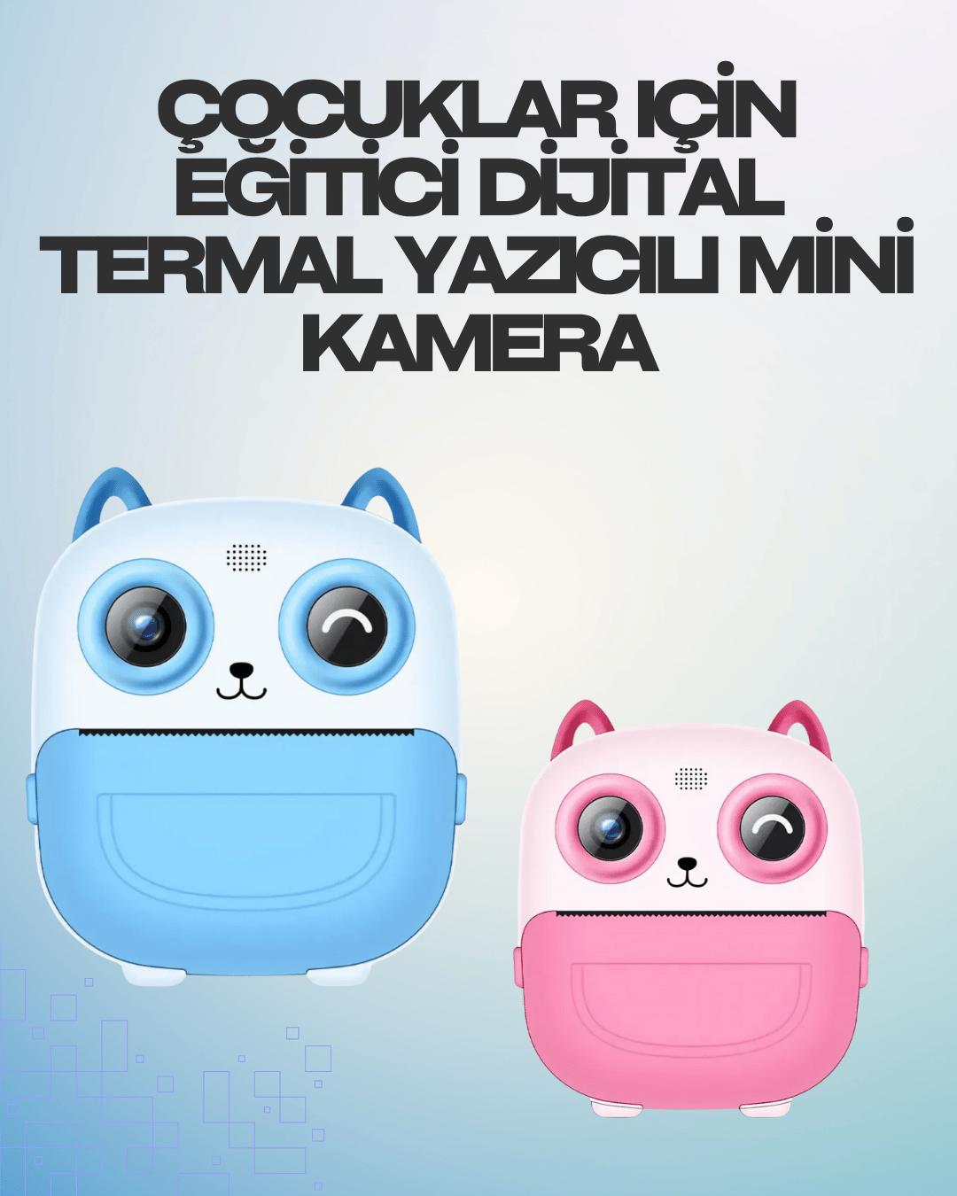 Termal Yazıcılı Dijital Kamera – USB Şarjlı, HD Video Destekli