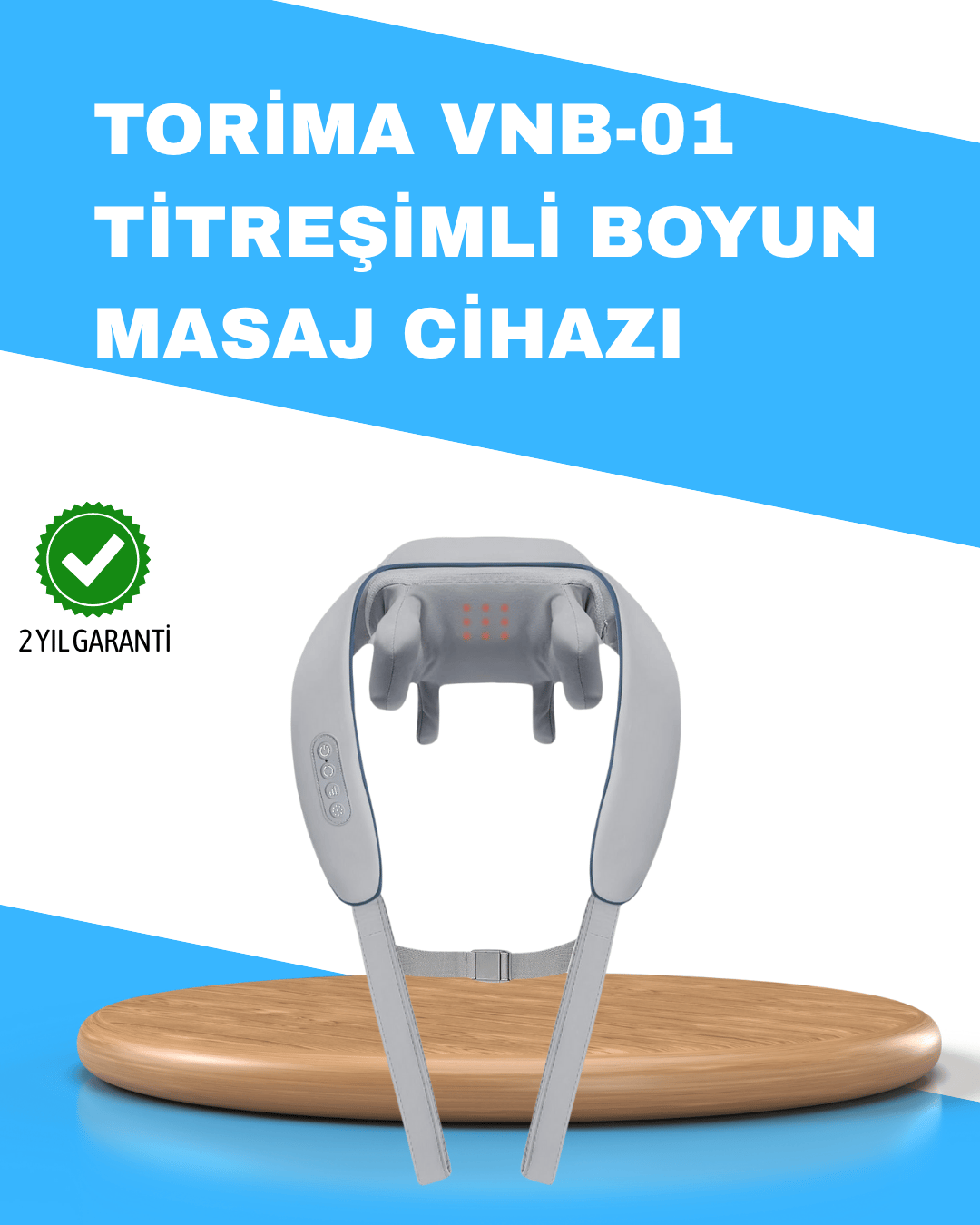 Torima VNB-01 Isı Terapili Titreşimli Boyun Masaj Aleti