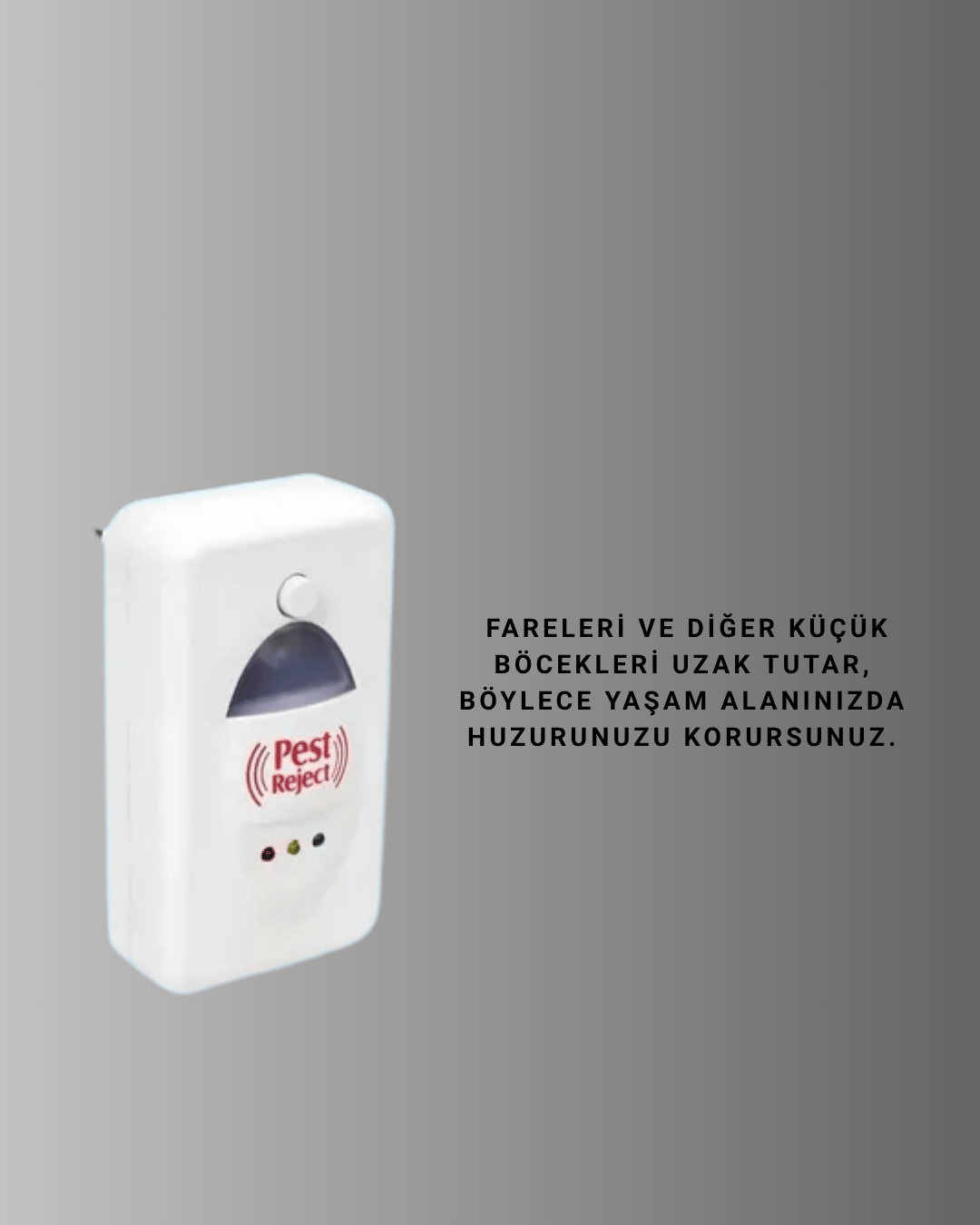 Ultrasonik Ses Dalgalarıyla Kimyasalsız Fare ve Böcek Kovucu Cihaz