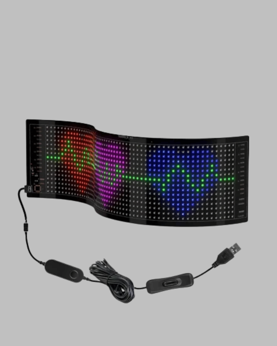 USB Bağlantılı Esnek Programlanabilir LED Tabela – RGB Renkli