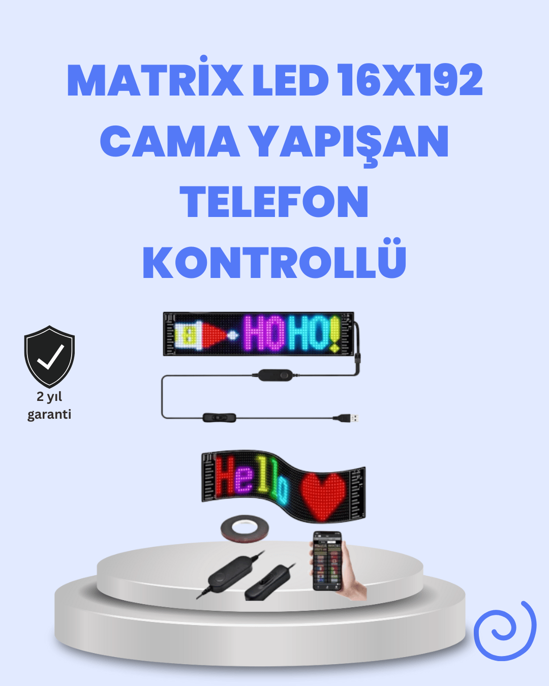USB ile Çalışan Renkli Esnek LED Panel Işıklı Led Kayan Yazı Özellikli